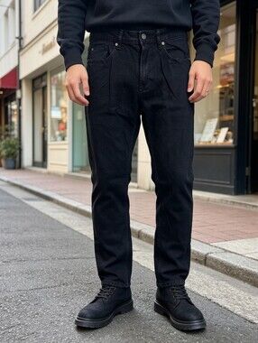 Buffalo David Bitton Black Stretch Denim Jeans 32x30 | Men's Slim Fit Pants